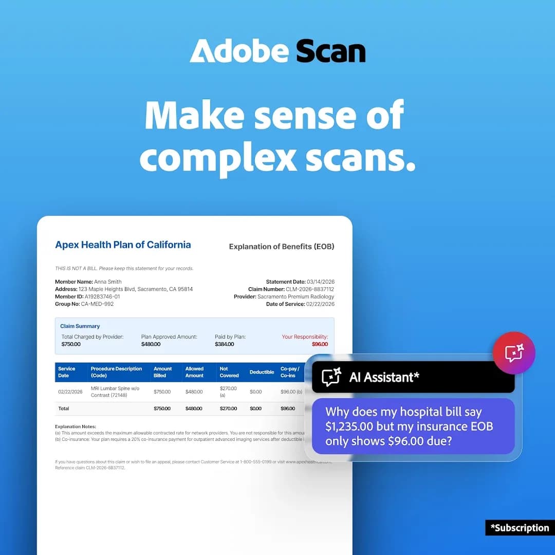 Adobe Scan — Captura de pantalla 1