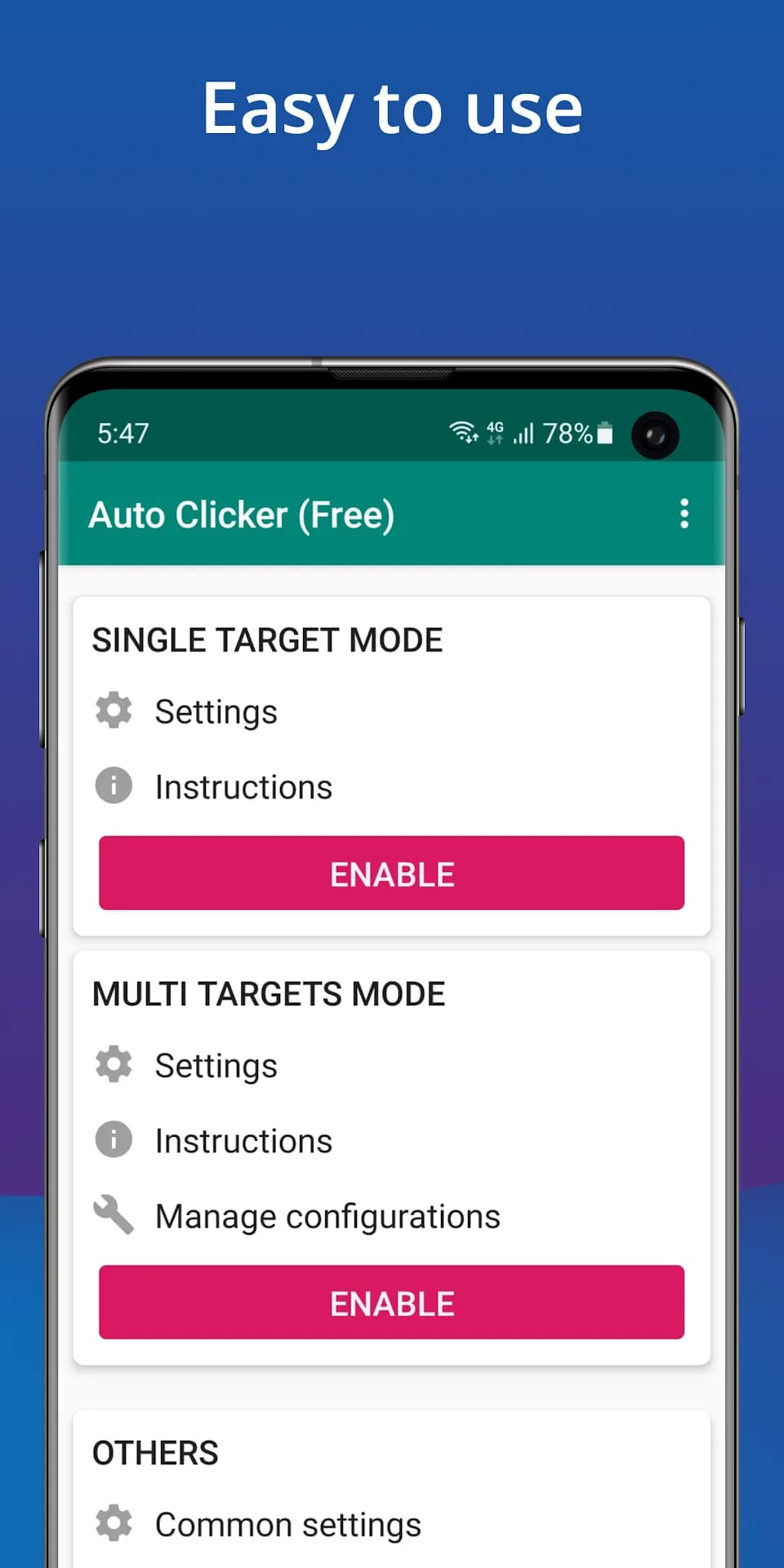 Auto Clicker — Captura de pantalla 1