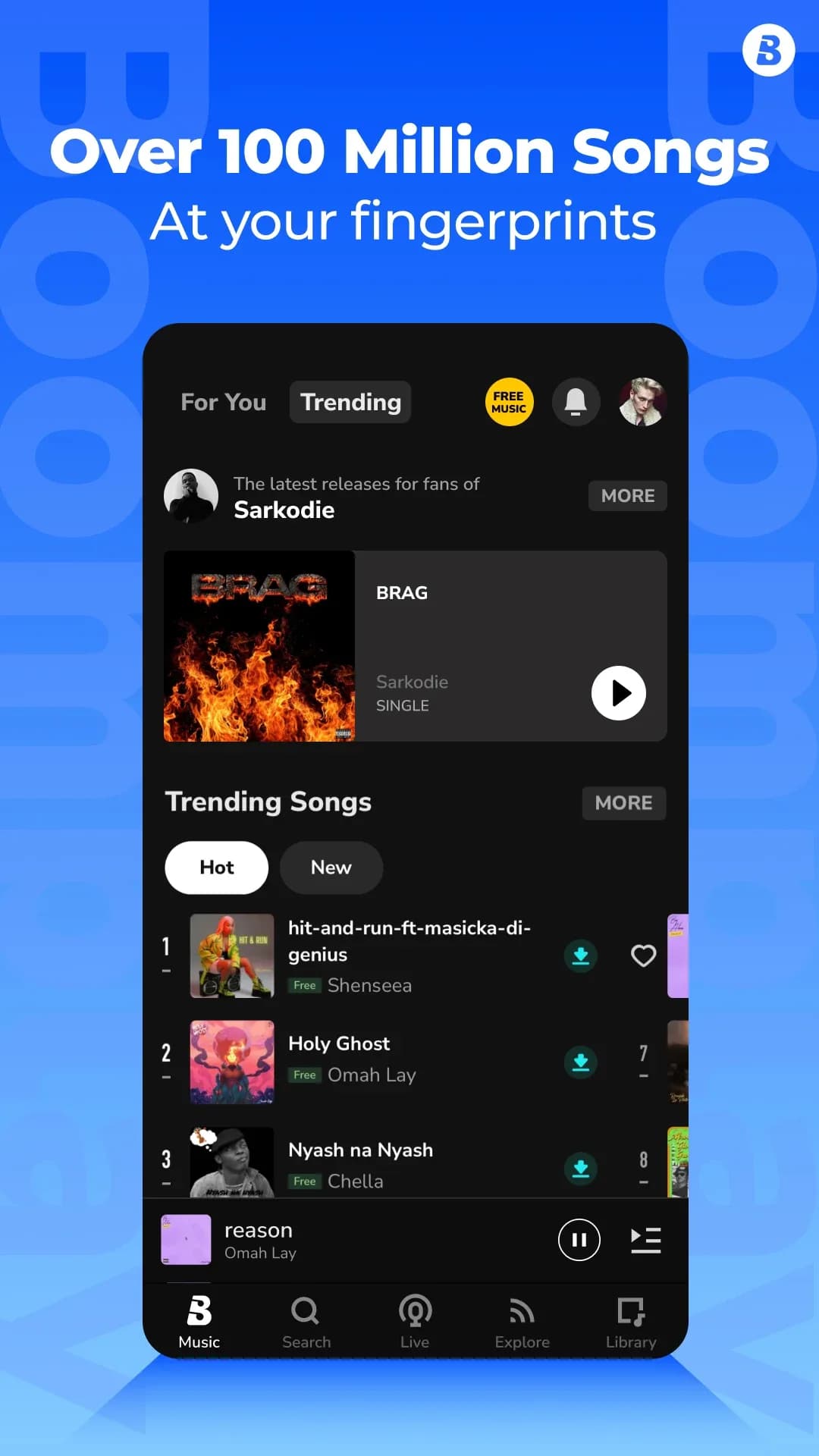 Boomplay — Captura de pantalla 1