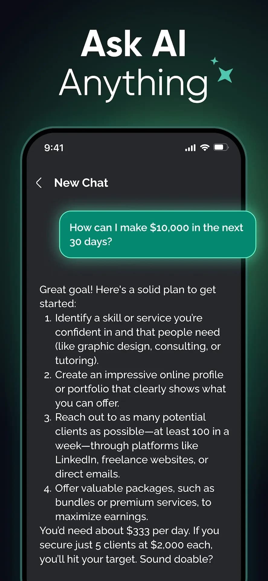 Chatbot AI مهكر — لقطة شاشة 2