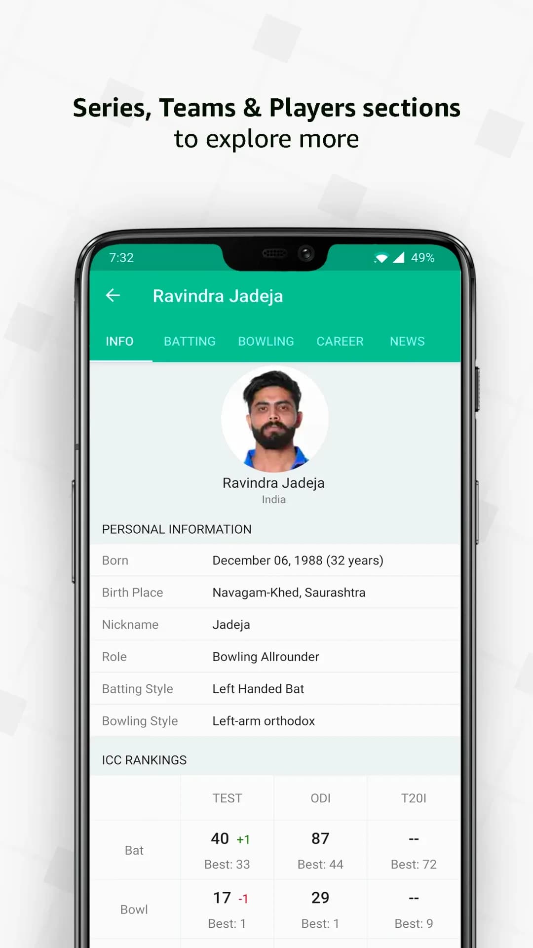 Cricbuzz — Captura de pantalla 8