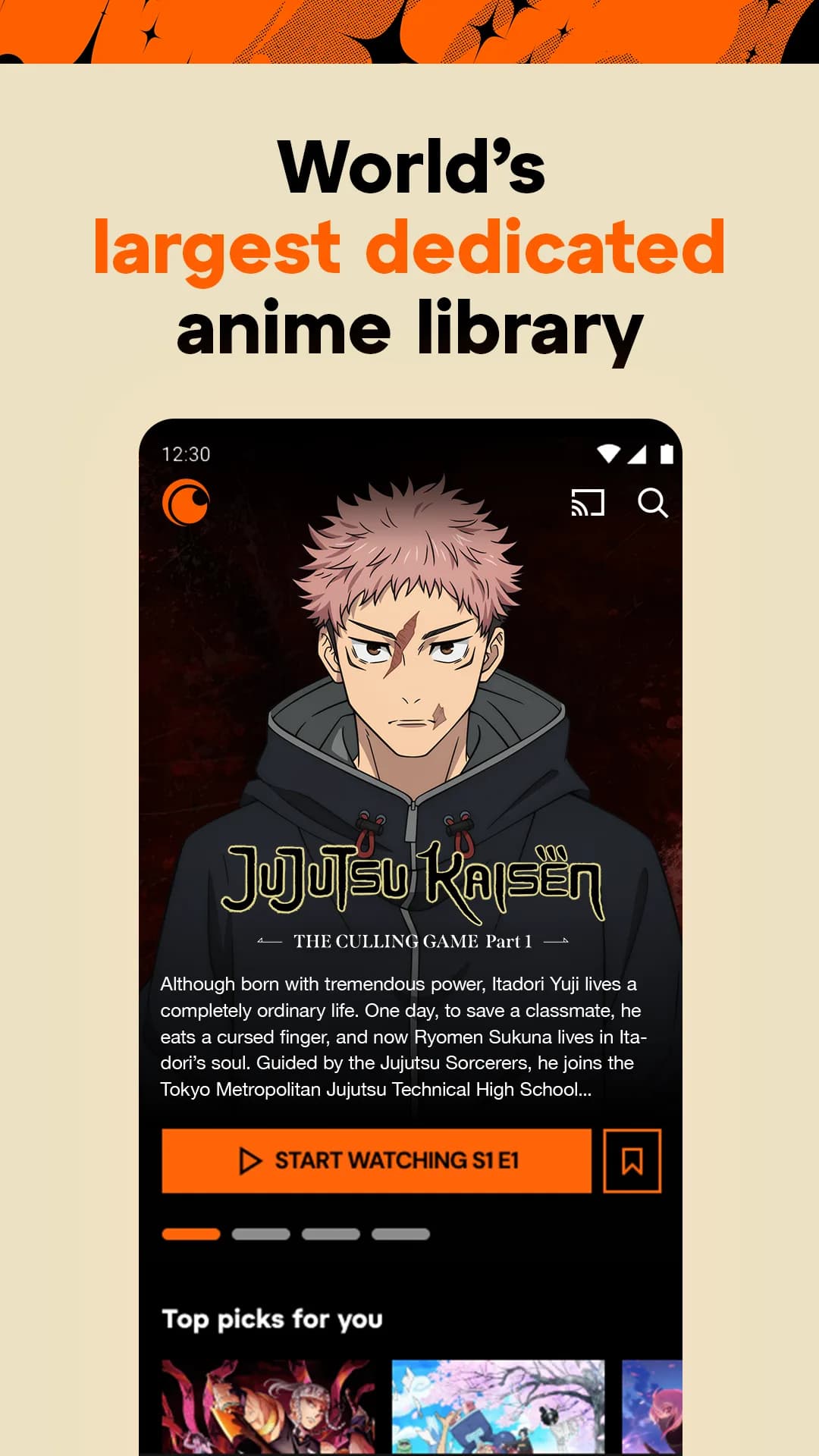Crunchyroll مهكر — لقطة شاشة 1