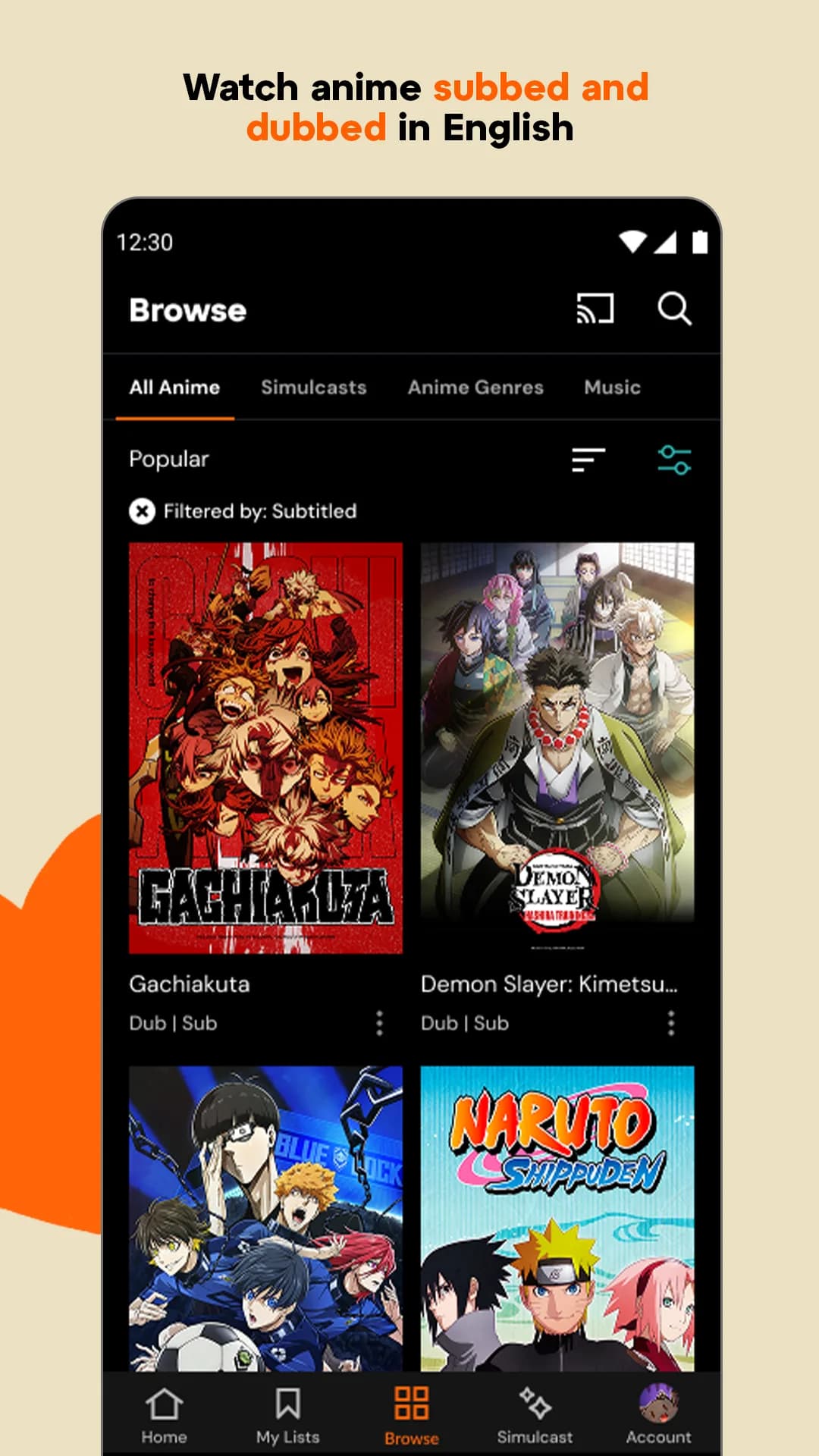 Crunchyroll مهكر — لقطة شاشة 4