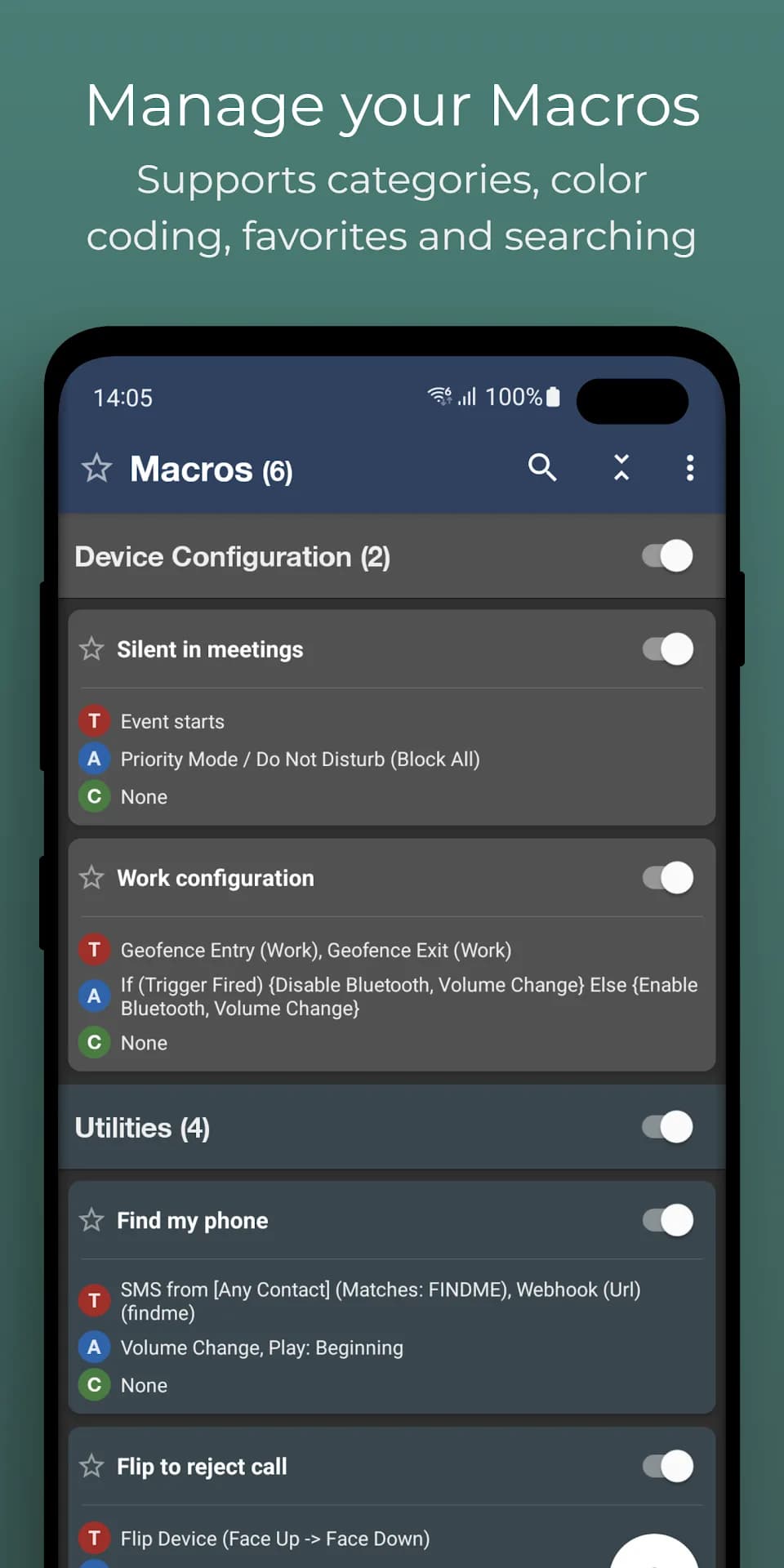 MacroDroid — Captura de pantalla 5