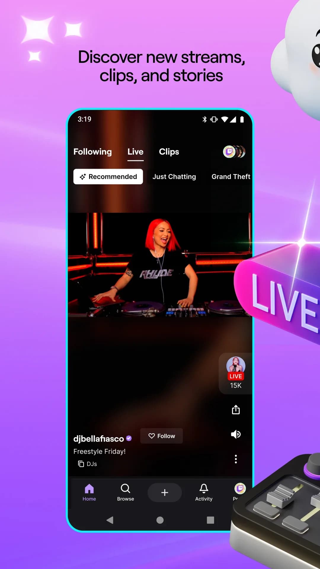 Twitch مهكر — لقطة شاشة 1
